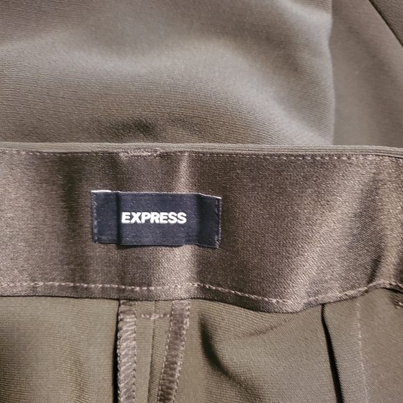 NWT Express Army Green High-Rise Trouser Pants Size 2Long Ret. $98.00 - Picture 12 of 13
